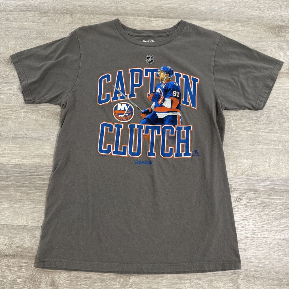 John Tavares Shirt New York Islanders Men’s Medium Reebok NHL Captain Clutch